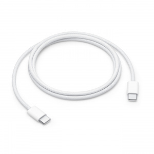 Кабел за зареждане USB-C - USB-C Apple 60W 1m cable - бял - Img 2