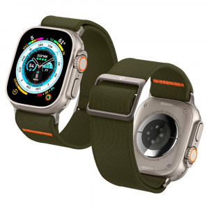 Каишка SPIGEN Fit Lite Ultra - Apple Watch 45mm Series 9 / 45mm Series 8 / 45mm Series 7 / 44mm SЕ (2nd gen) / 44mm SE / 44mm Series 6 / 44mm Series 5 / 44mm Series 4 каки - Img 2