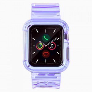 Калъф за корпус с каишка Light Strap - Apple Watch 38mm Series 3 / 38mm Series 2 лилав - Img 2