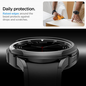 Калъф за корпус SPIGEN Liquid Air - Samsung Galaxy Watch6 Classic 47mm черен мат - Img 14