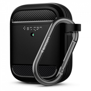 Калъф за слушалки SPIGEN Rugged Armor – AirPods черен мат - Img 1