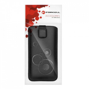Калъф тип джоб FORCELL Deko - iPhone 12 / 12 Pro / Samsung Galaxy XCover 5 / S21 5G / Note / Note II / Note 3 черен - Img 4