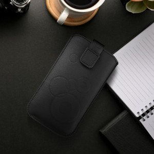 Калъф тип джоб FORCELL Deko - iPhone 12 / 12 Pro / Samsung Galaxy XCover 5 / S21 5G / Note / Note II / Note 3 черен - Img 6