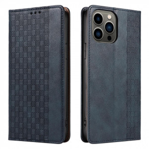Калъф тип книга с връзка Magnet Strap - iPhone 14 Plus син - Img 7