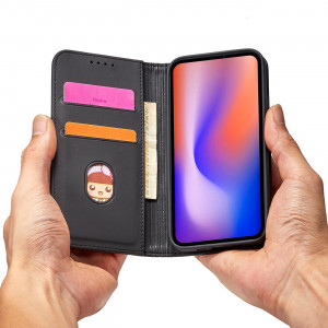 Калъф тип книга с външен джоб Magnet Card - iPhone 12 черен - Img 13