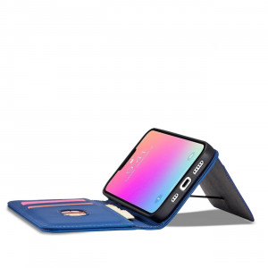Калъф тип книга с външен джоб Magnet Card - iPhone 13 Pro син - Img 13