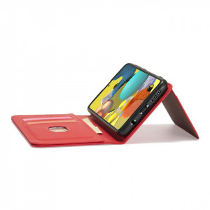Калъф тип книга с външен джоб Magnet Card - Samsung Galaxy A12 червен - Img 10