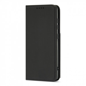 Калъф тип книга с външен джоб Magnet Card - Samsung Galaxy A12 черен - Img 4