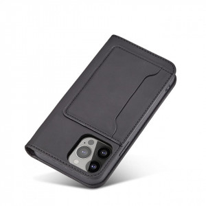 Калъф тип книга с външен джоб Magnet Card - Samsung Galaxy A23 / A23 5G черен - Img 8