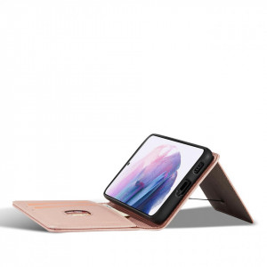 Калъф тип книга с външен джоб Magnet Card - Samsung Galaxy S22+ розов - Img 9