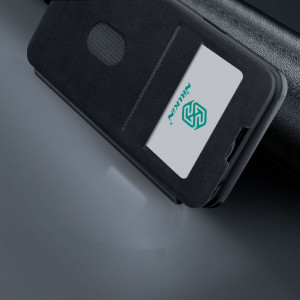 Калъф тип книга с подвижно покритие за камерата NILLKIN Qin Cloth Pro - iPhone 14 Plus сив - Img 16