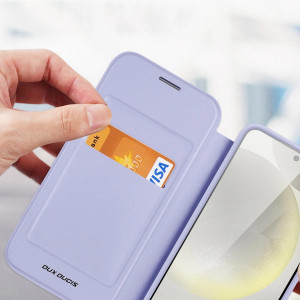 Калъф тип книга с прозрачен гръб и стойка DUX DUCIS Skin X Pro MagSafe - Samsung Galaxy S24 лилав - Img 12