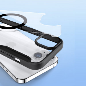 Калъф тип книга с прозрачен гръб DUX DUCIS Skin X Pro MagSafe - iPhone 15 Plus черен - Img 12