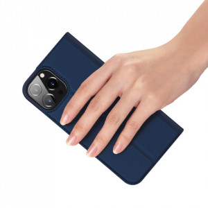 Калъф тип книга DUX DUCIS Skin Pro - iPhone 13 Pro син - Img 7