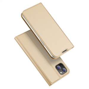 Калъф тип книга DUX DUCIS Skin Pro - iPhone 14 Plus златист - Img 1