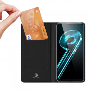 Калъф тип книга DUX DUCIS Skin Pro - Realme 9i 5G / 10 5G черен - Img 2