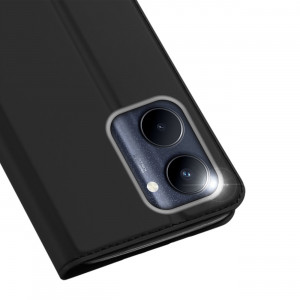 Калъф тип книга DUX DUCIS Skin Pro - Realme C33 Flip Card Wallet Stand черен - Img 3