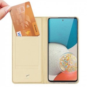 Калъф тип книга DUX DUCIS Skin Pro - Samsung Galaxy A73 5G златист - Img 2