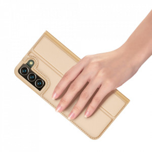Калъф тип книга DUX DUCIS Skin Pro - Samsung Galaxy S22+ златист - Img 8