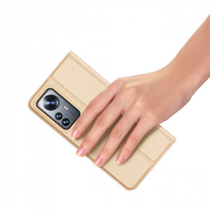 Калъф тип книга DUX DUCIS Skin Pro - Xiaomi 12 Pro / 12S Pro златист - Img 8