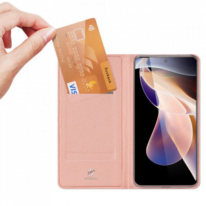 Калъф тип книга DUX DUCIS Skin Pro - Xiaomi Poco M4 Pro 5G розов - Img 2