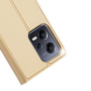 Калъф тип книга DUX DUCIS Skin Pro - Xiaomi Poco X5 / Redmi Note 12 златист - Img 3