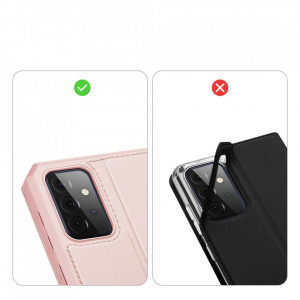 Калъф тип книга DUX DUCIS Skin X - Samsung Galaxy A72 розов - Img 9