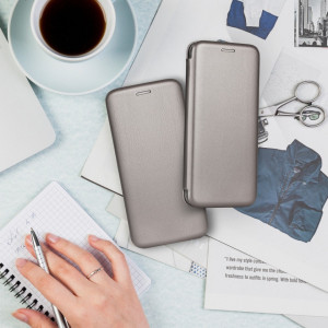 Калъф тип книга FORCELL Elegance - Samsung Galaxy S21+ 5G сив - Img 9