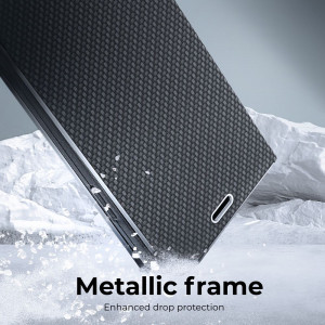 Калъф тип книга FORCELL Luna Carbon - Xiaomi 12 Lite черен - Img 9