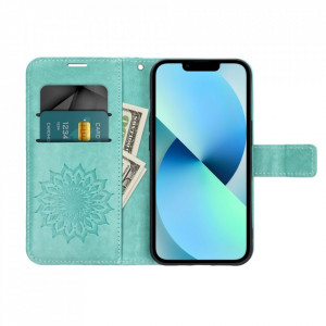 Калъф тип книга FORCELL Mezzo - iPhone 14 Pro (мандала) зелен - Img 3