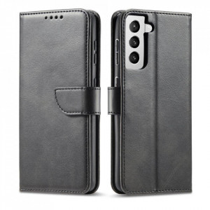 Калъф тип книга Magnet Elegant - Samsung Galaxy S22+ черен - Img 1