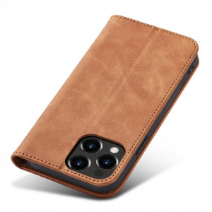 Калъф тип книга Magnet Fancy - iPhone 13 Pro кафяв - Img 3