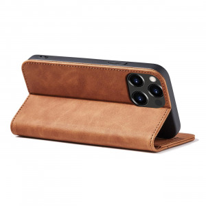 Калъф тип книга Magnet Fancy - iPhone 13 Pro кафяв - Img 11