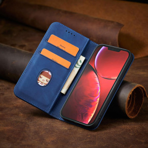Калъф тип книга Magnet Fancy - iPhone 13 Pro Max син - Img 11