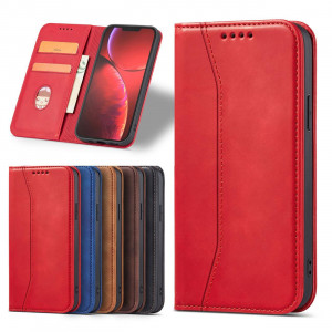 Калъф тип книга Magnet Fancy - iPhone 14 Pro червен - Img 15