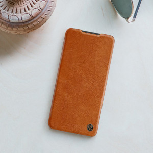 Калъф тип книга NILLKIN Leather - Samsung Galaxy A14 / A14 5G кафяв - Img 11