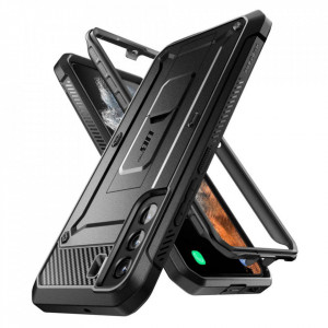 Калъф 360° със стойка и клипс SUPCASE Unicorn Beetle Pro - Samsung Galaxy S22+ черен - Img 4