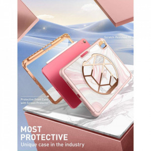 Калъф 360° със стойка SUPCASE Cosmo - iPad 10.9" 2022 Marble Pink - Img 5