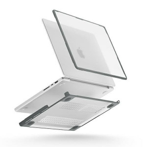 Калъф UNIQ Venture - MacBook Pro 14" (2021) прозрачен с тъмносива рамка - Img 2