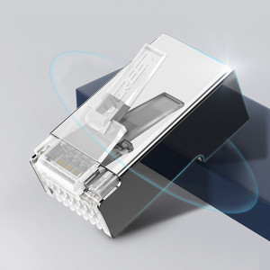Комплект от 10 бр. RJ45 накрайник UGREEN 8P8C (UTP Cat. 6 / Cat. 5 / Cat. 5e) (NW111) сребрист - Img 7