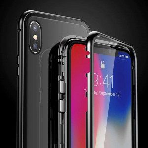 Магнитен калъф 360° WOZINSKY - Samsung Galaxy A72 черен / прозрачен - Img 10