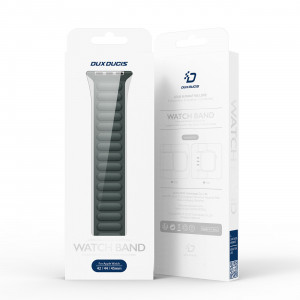 Магнитна каишка Dux Ducis Strap BL - Apple Watch 41mm Series 9 / 41mm Series 8 / 41mm Series 7 / 40mm Series 6 / 40mm SE / 40mm Series 5 / 40mm Series 4 / 38mm Series 3 / 38mm Series 2 / 38mm (1st gen) зелена - Img 5