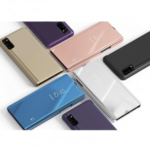 Огледален калъф тип книга Clear View - Samsung Galaxy A03s черен - Img 5