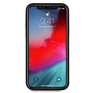 Оригинален гръб от естествена кожа FERRARI Off Track Quilted FEHQUHCP12LBK - iPhone 12 Pro Max черен - Img 3