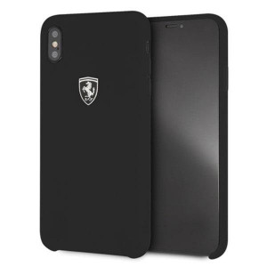 Оригинален гръб от естествена кожа FERRARI Silicone Off track FEOSIHCI65BK - iPhone XS Max черен - Img 10