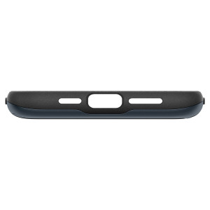 Оригинален гръб със слот за карта SPIGEN Slim Armor CS - iPhone 15 Pro Max син - Img 5