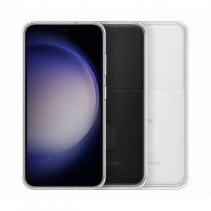 Оригинален гръб със сменяема пластина с джоб за карта SAMSUNG Frame (EF-MS911CWEGWW) - Samsung Galaxy S23 бял - Img 7