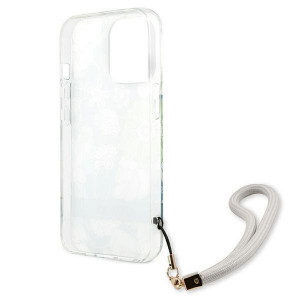 Оригинален гръб с връзка GUESS Flower GUHCP13LHFLSN - iPhone 13 Pro зелен - Img 7