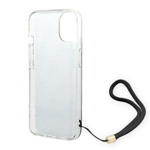Оригинален гръб с гривна GUESS 4G Print Strap GUOHCP14MH4STK - iPhone 14 Plus черен - Img 5