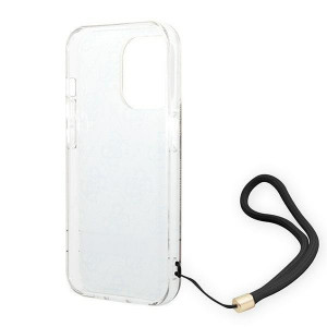 Оригинален гръб с гривна GUESS 4G Print Strap GUOHCP14XH4STW - iPhone 14 Pro Max кафяв - Img 6